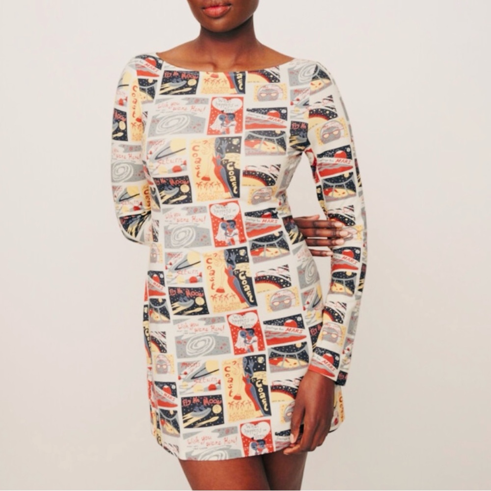 Reformation Jaelynn Aliens in Love Dress